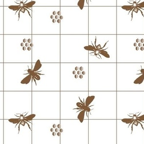 Grid - Bees (FABRIC SCALE)
