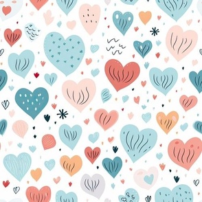 Pastel Hearts