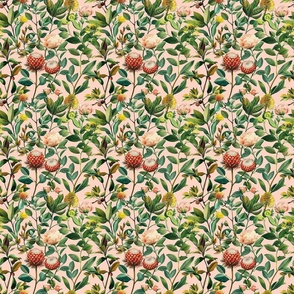 Wild Spring Floral in Pink | Small Scale Repeat