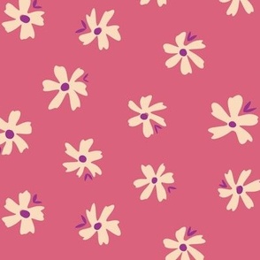 Daisy Meadow (12") - pink, cream, purple (ST2021DM)