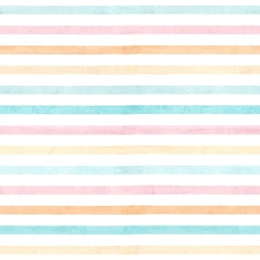 Party candy bar Horizontal stripes in pastel colors lemon yellow, pastel blue, pastel pink, orange