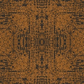 Tossed Texture (Black and Burnt Orange)(Large Scale)(10.5"/12")