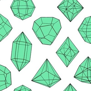 crystal structure for metallic wallpaper emerald