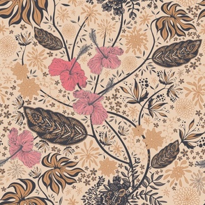 Indian Floral (Peach)