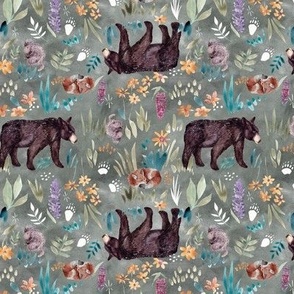 Lupine Forest in Sage Small - Multidirectional