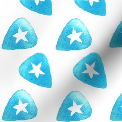 Star Guitar Pick - Blue