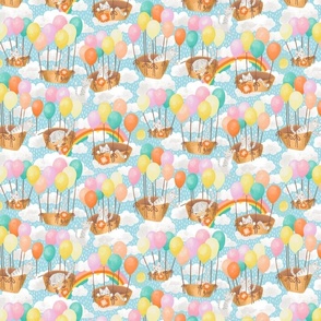 Kittens in the Clouds having the Purrrrrfect Party with Balloons  // Small