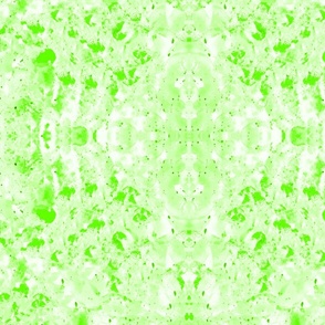 Psychedelic Tropics: Vibrant Kaleidoscope of Symmetrical Fractals for Bohemian Beachwear - Neon Green