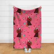 pink christmas witch befana gothmas