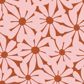 Daisies Overlapping (L), Sweet Orange {textured}