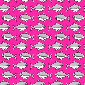 Sharks neon pink