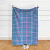 Modern Pink and Blue Plaid for Girls