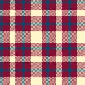 Yellow, Red and Blue  Plaid