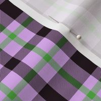 Violet purple and green plaid grid