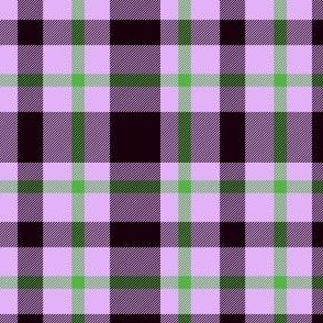 Violet purple and green plaid grid