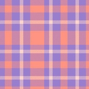 Peach and Purple Plaid for Girls