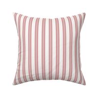 XXS ✹  French Country Ticking Stripe in Candy Apple Red for Holiday Decor