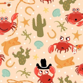 Medium Crustacean Cowboys, Peachy