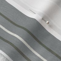 Masculine Textured Stripes Steel gray and white