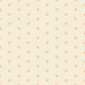 Petite Bloom Melody in Ivory and Peach Fuzz Pantone Color of the Year - Medium Version