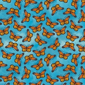 Monarch Butterfly Medley,  medium scale