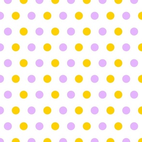 Pink and yellow 1 inch dot for bee collection