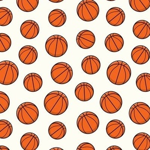 Basketballs on off white