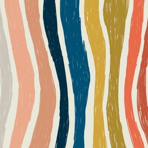 Color pencil stripes - large 