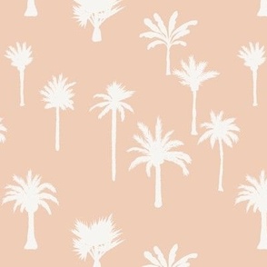 Small // Tiny - Palm Tree Hill - Solid - Peach