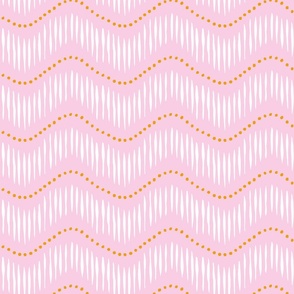 summer waves/pink and orange