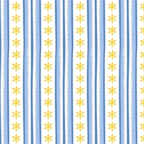 sunshine stripes/blue and yellow