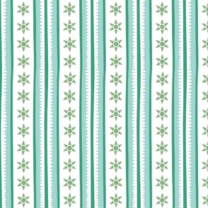 sunshine stripes/mint and green