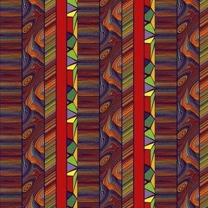 Vintage Boho Stripe - Sculptural Design 101 - Vibrance