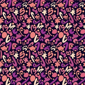 Summer Doodles (6") - black, purple, pink (ST2022SD)