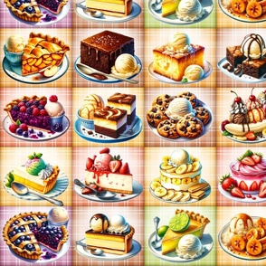 medium dessert checkerboard yummy food FLWRHT