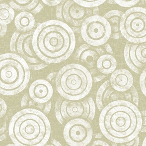 Scattered Bullseye Polkadots_Light green_April Dreams Collection 