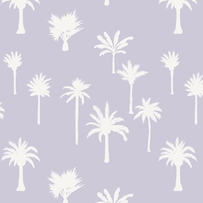 Large - Palm Tree Hill - Solid - Lavender