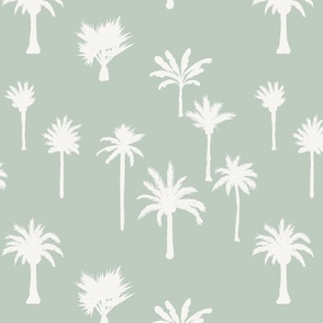 Large - Palm Tree Hill - Solid - Lime