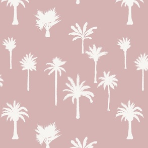 Large - Palm Tree Hill - Solid - Sunburnt Pink