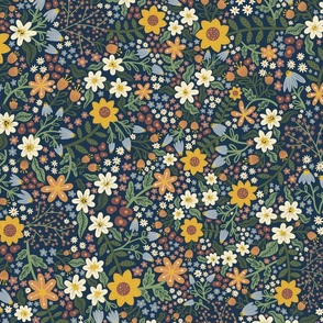 Spring Meadow- Navy