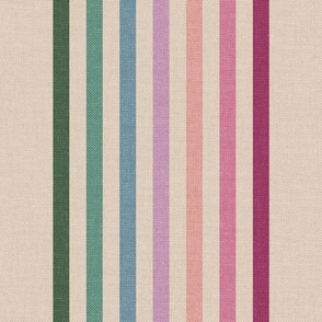 Party Stripe (M), Sweet Ecru {textured}