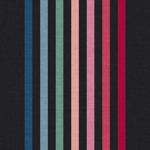 Party Stripe (M), Midnight Black {textured}