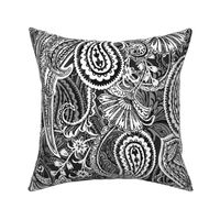 Black and White Paisley