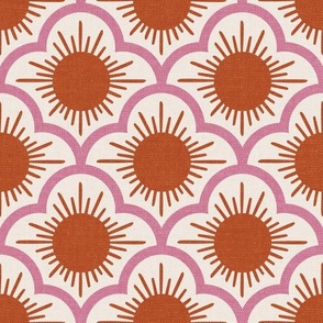 Hello Sunshine (L), Orange Pink {textured}