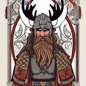 Viking Warrior Knotwork Tiles