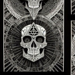 Memento Mori  Death Cult Skull Tiles