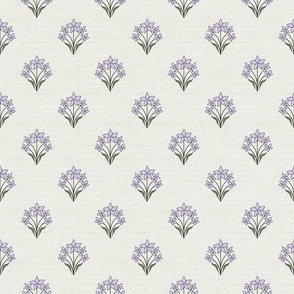 Pastel purple flowers textured background