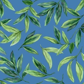Fresh leaves (blue)