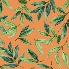 Fresh leaves (orange)