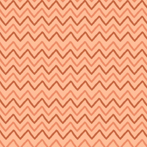 Smaller Peach and Cream Chevron Accent Pattern Quilt Block Trim Pattern
